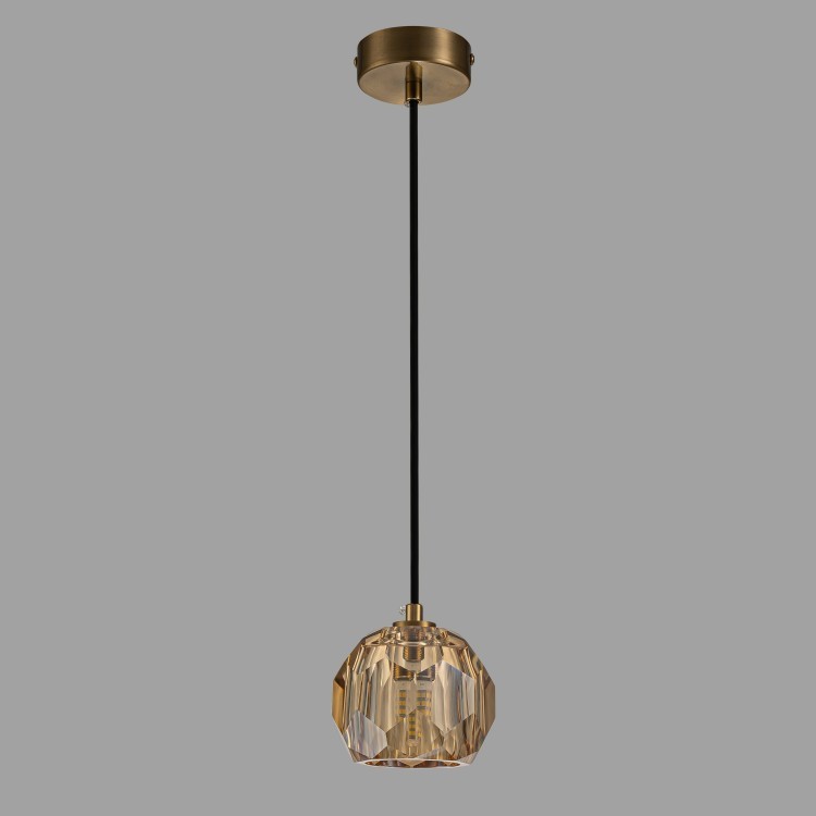 Подвесной светильник Belfast Clifton D3315-1 GL CA Янтарный