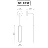 Светильник настенный Belfast Nevis 86226C-1W BL Черный
