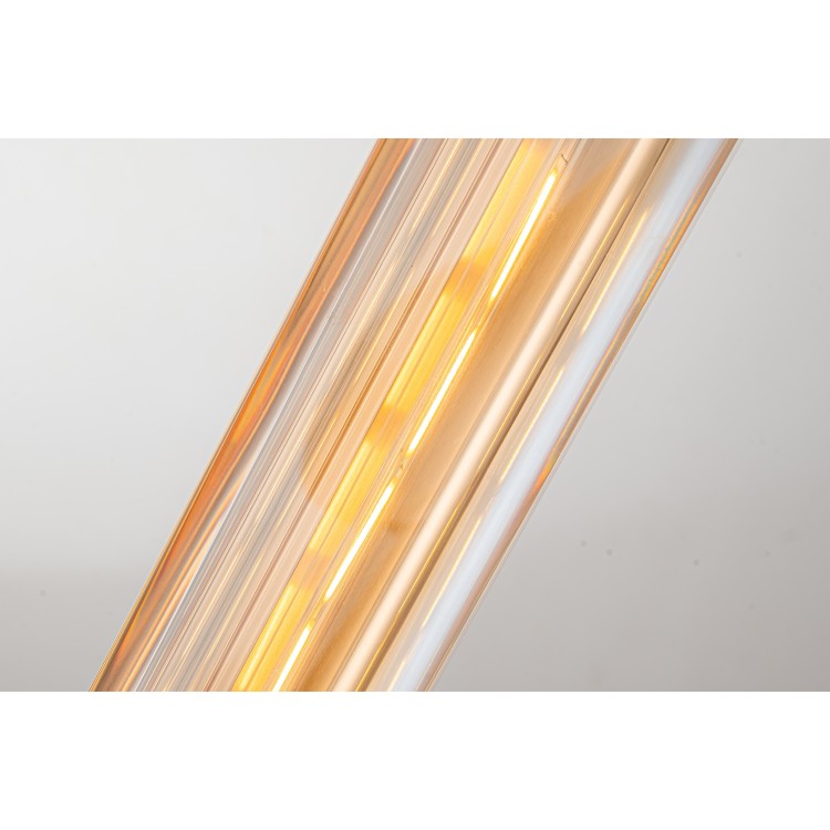 Светильник подвесной Belfast Gibson 6133-1 BR CA Латунь / Стекло / Янтарный Светильник подвесной Belfast Gibson 6133-1 BR CA Латунь / Стекло / Янтарный