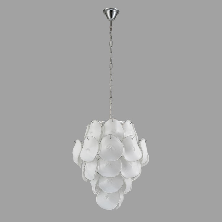 Подвесная люстра Belfast Dublin 6002 / 500 CH WH Хром / Белый