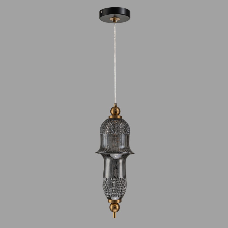 Светильник подвесной Belfast Herbison A1953 / A / A3 GR GL Золотой / Стекло / Серый Светильник подвесной Belfast Herbison A1953 / A / A3 GR GL Золотой / Стекло / Серый