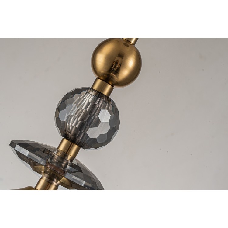 Светильник подвесной Belfast Herbison A1933 / C / A3 GR GL Золотой / Стекло / Серый Светильник подвесной Belfast Herbison A1933 / C / A3 GR GL Золотой / Стекло / Серый