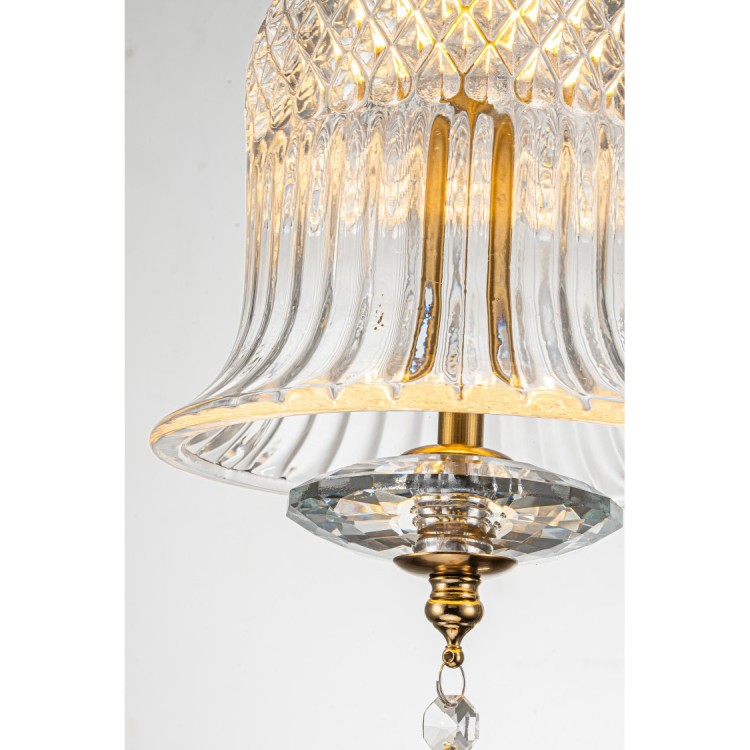 Светильник подвесной Belfast Herbison A1954 CL GL Золотой / Стекло / Прозрачный Светильник подвесной Belfast Herbison A1954 CL GL Золотой / Стекло / Прозрачный