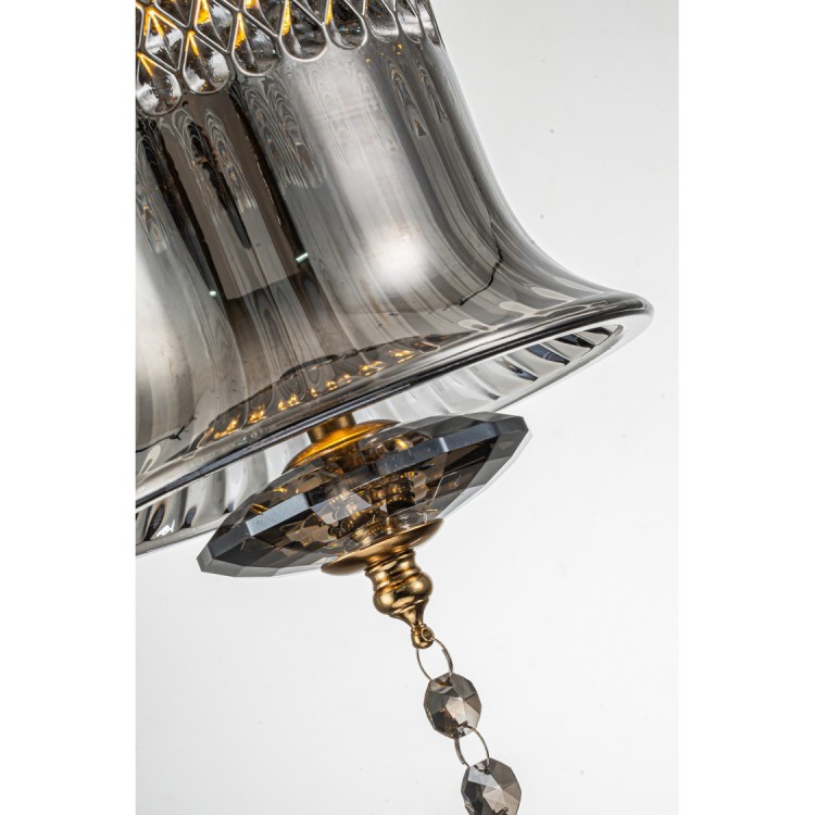 Светильник подвесной Belfast Herbison A1954 / A3 GR GL Золотой / Стекло / Серый Светильник подвесной Belfast Herbison A1954 / A3 GR GL Золотой / Стекло / Серый