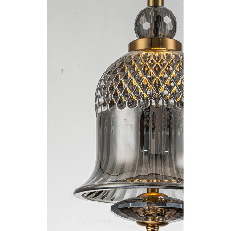 Светильник подвесной Belfast Herbison A1954 / A3 GR GL Золотой / Стекло / Серый Светильник подвесной Belfast Herbison A1954 / A3 GR GL Золотой / Стекло / Серый