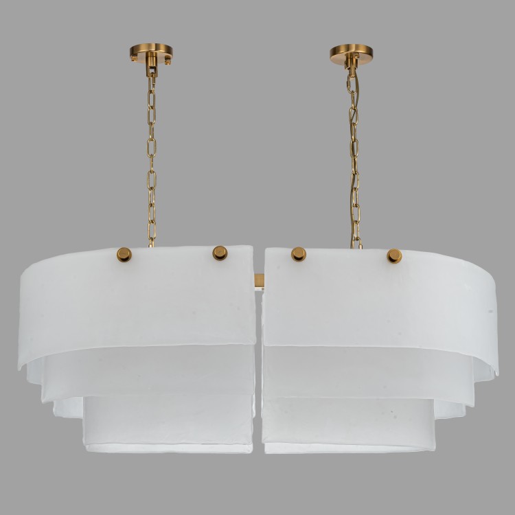 Люстра подвесная Belfast Erskine 22352 / 1000 / 12 GL MT Золотой / Матовое Стекло