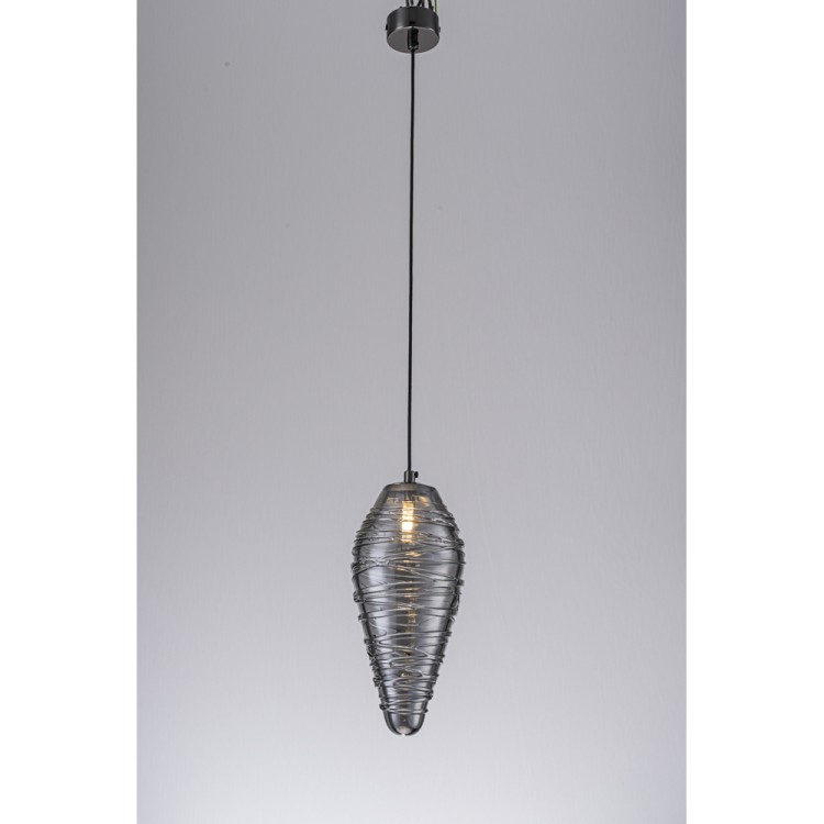 Светильник подвесной BRACKLEY 102-1 PBK GR 