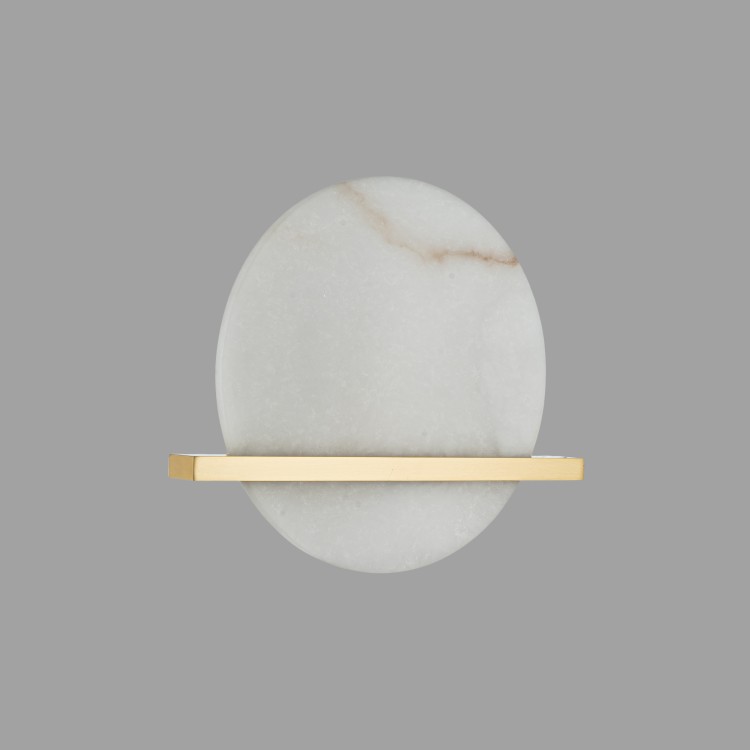 Настенный светильник Belfast Ravenhill 3219 BR MB Латунь / Камень