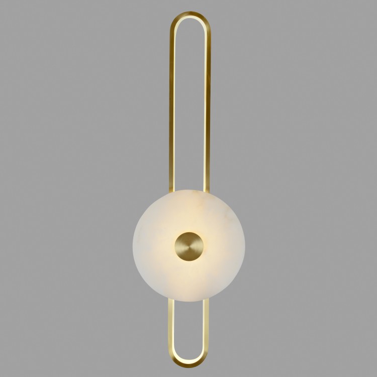 Настенный светильник Belfast Ravenhill 2276 28W 60 BR MB Латунь / Камень