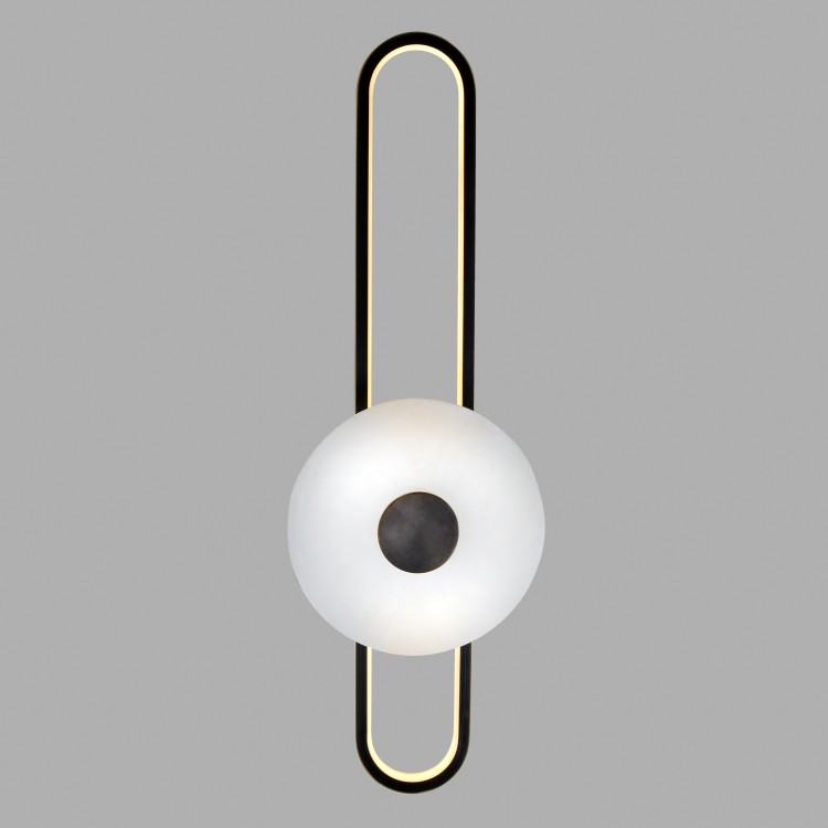 Настенный светильник Belfast Ravenhill 2276 28W 60 BL MB Черный / Камень