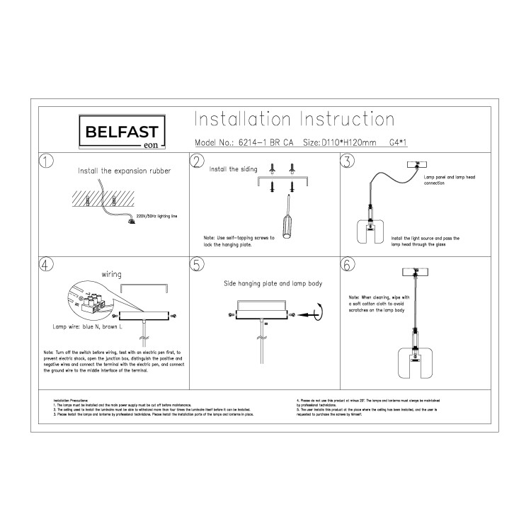 Подвесной светильник Belfast Pansy 6214-1 BR CA Латунь / Стекло / Янтарный Подвесной светильник Belfast Pansy 6214-1 BR CA Латунь / Стекло / Янтарный