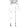 Светильник настенный Belfast Bryson 85043-1W BR MT Латунь