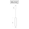 Светильник подвесной Belfast Nevis 86227-1W-41 BL Черный