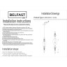 Светильник подвесной Belfast Herbison A1933 / D / A3 CA GL Золотой / Стекло / Янтарный